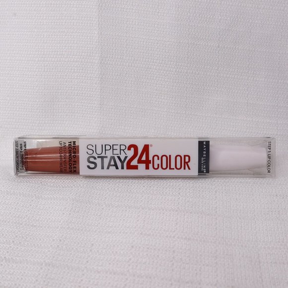 Maybelline New York Superstay 24 color 2-step lipcolor #235 loaded latte new - Picture 4 of 6